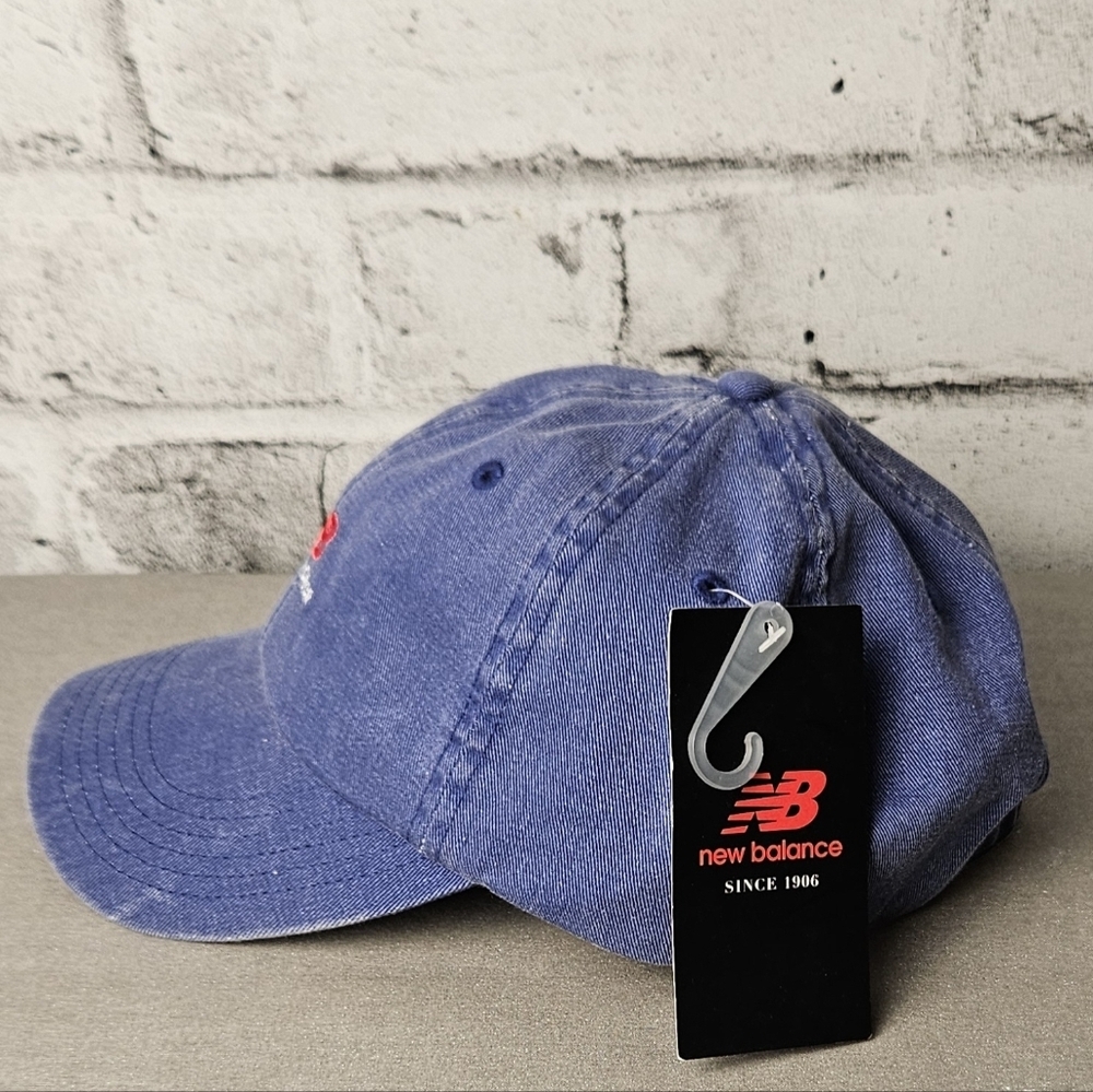New Balance Classic Logo Hat Blue Adjustable Baseball Cap NWT - Picture 6 of 9